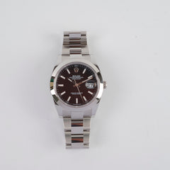 Rolex Datejust 41mm Oystersteel Black Index Dial 2025