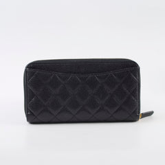Chanel Zippy Wallet Caviar Black