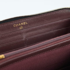 Chanel Zippy Wallet Caviar Black