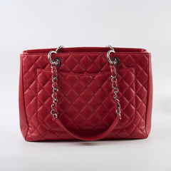 Chanel GST Grand Shopping Tote Caviar Red