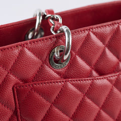 Chanel GST Grand Shopping Tote Caviar Red
