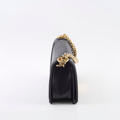 Chanel New Medium Boy Bag Black Lambskin GHW