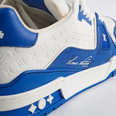Louis Vuitton Men's 54' Trainers White/Blue Size UK Size 8.5