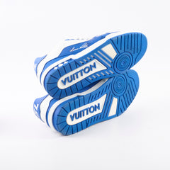 Louis Vuitton Men's 54' Trainers White/Blue Size UK Size 8.5