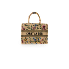 Dior Medium Book Tote Beige Floral