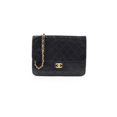 Chanel Vintage Square Flap Lambskin Black