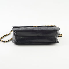 Chanel Vintage Square Flap Lambskin Black