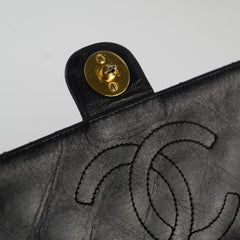 Chanel Vintage Square Flap Lambskin Black