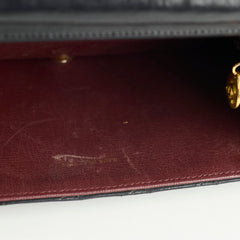 Chanel Vintage Square Flap Lambskin Black