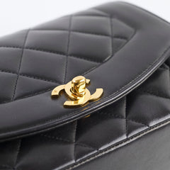 Chanel Small Diana Bag Lambskin Black Serial 2