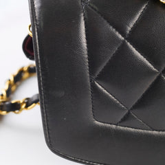 Chanel Small Diana Bag Lambskin Black Serial 2