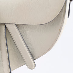 Christian Dior Medium Saddle Bag White