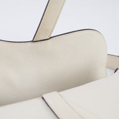 Christian Dior Medium Saddle Bag White