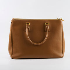 Prada Large Galleria Saffiano Tan Tote Bag
