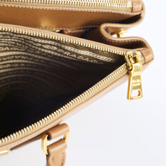 Prada Large Galleria Saffiano Tan Tote Bag