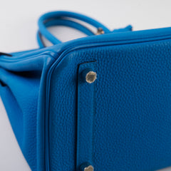 Hermes Birkin 25 Togo Blue Zanzibar - Stamp A