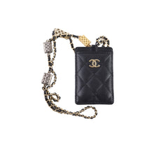 Chanel Card Holder On Chain Caviar Black 2021