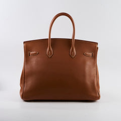 Hermes Birkin 35 Gold GHW Togo 2001