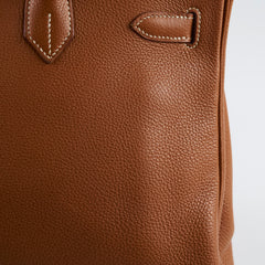 Hermes Birkin 35 Gold GHW Togo 2001