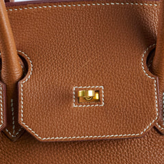 Hermes Birkin 35 Gold GHW Togo 2001