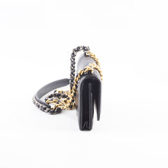 Chanel 19 Wallet on Chain WOC Black Microchipped