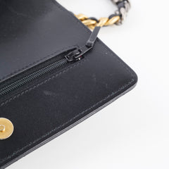 Chanel 19 Wallet on Chain WOC Black Microchipped