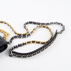 Chanel 19 Wallet on Chain WOC Black Microchipped