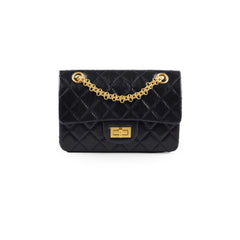 Chanel Mini Reissue Black GHW Microchipped