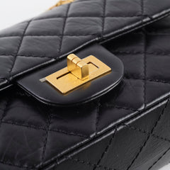 Chanel Mini Reissue Black GHW Microchipped