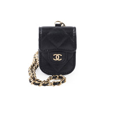 Chanel Caviar Airpod Case Black 30 Series