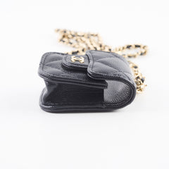 Chanel Caviar Airpod Case Black 30 Series
