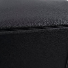 black leather surface