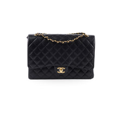 Chanel Maxi Classic Double Flap Black Caviar 2022