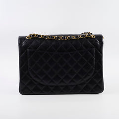 Chanel Maxi Classic Double Flap Black Caviar 2022