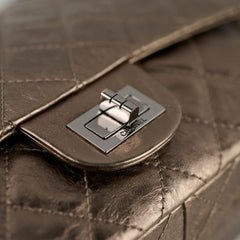 Chanel Reissue 227 Quilted Flap Bronze Serial 11