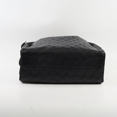 Chanel 25 Caviar Large Black Microchip