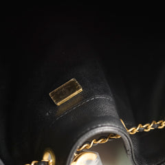 Chanel 25 Caviar Large Black Microchip