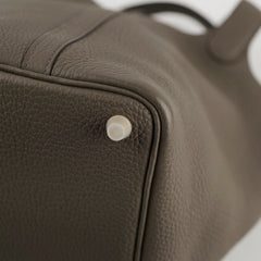 Hermes Picotin 18 Gris Etain GHW Y Stamp