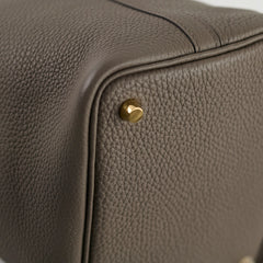 Hermes Picotin 18 Gris Etain GHW Y Stamp