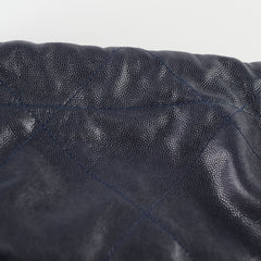 Chanel Small 22 Bag Navy Caviar Light Gold Hardware