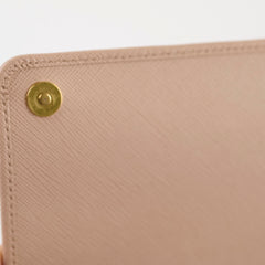 Prada Saffiano Wallet on Chain WOC Dusty Pink