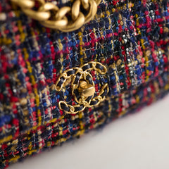 Chanel 19 Tweed Small Multicolor Microchip