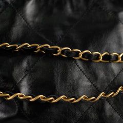 Chanel 22 Calfskin Large GHW Black Microchip