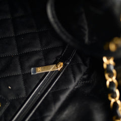 Chanel 22 Calfskin Large GHW Black Microchip