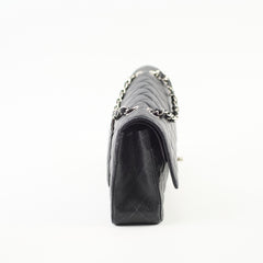 Chanel Caviar Medium M/L Classic SHW Black Series 19
