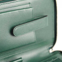 Gucci Guccissima Leather Travel Wallet Green