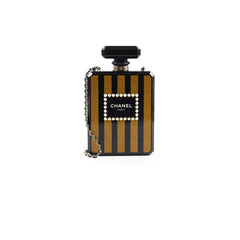Chanel 17A Limited Edition Plexiglass Perfume Bottle Clutch Bag