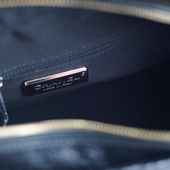 Chanel Gabrielle Large Croc Embossed Bag Black