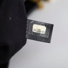 Chanel Gabrielle Large Croc Embossed Bag Black