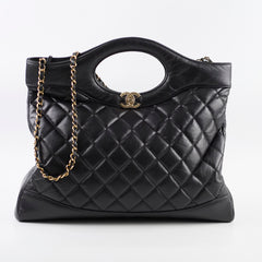 Chanel 31 Calfskin Large LGHW Black Microchip